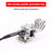 Stainless Steel Double paddle HF Shortwave Automatic Key CW Key Morse Code Key