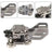 Stainless Steel Double paddle HF Shortwave Automatic Key CW Key Morse Code Key