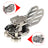 Stainless Steel Double paddle HF Shortwave Automatic Key CW Key Morse Code Key