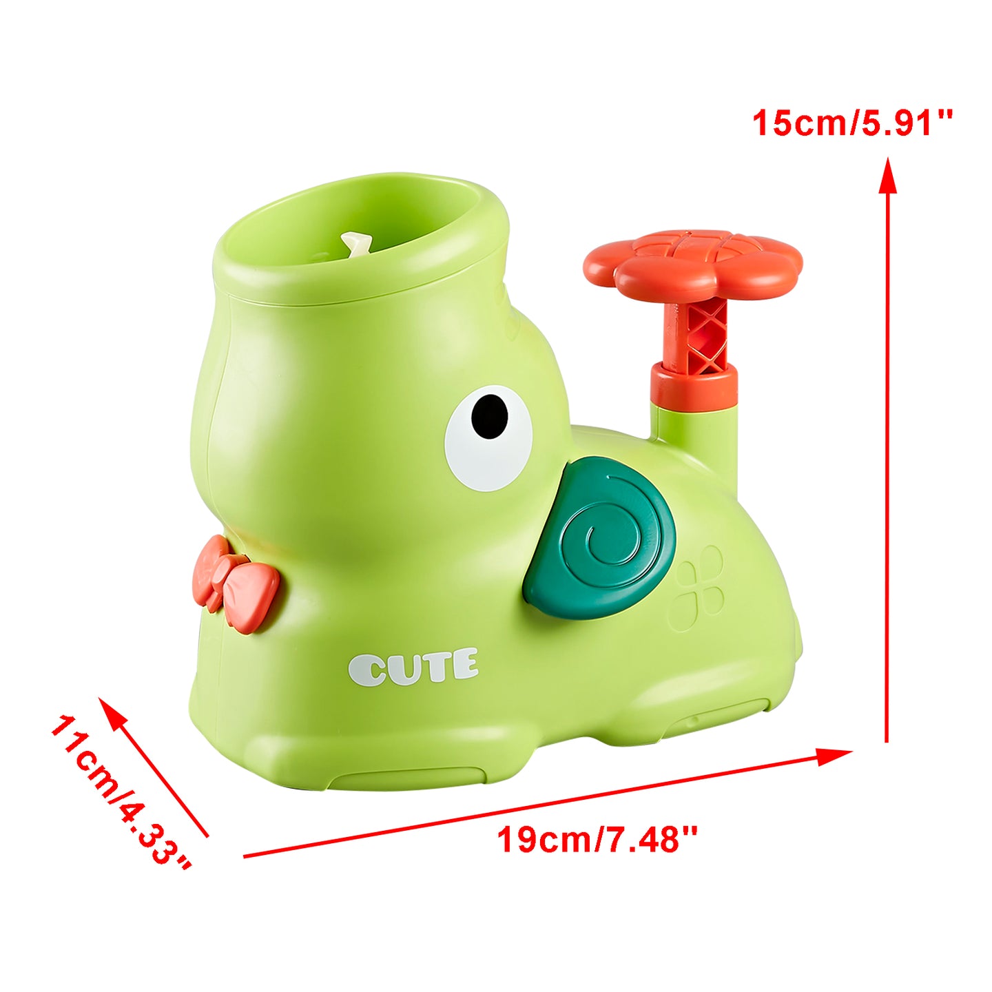 Flying Disc Launcher Step On Saucer Launch Outdoor Toys For Boys And Girls Green