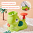Flying Disc Launcher Step On Saucer Launch Outdoor Toys For Boys And Girls Green