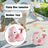 Flying Disc Launcher Step On Saucer Launch Outdoor Toys For Boys And Girls Pink