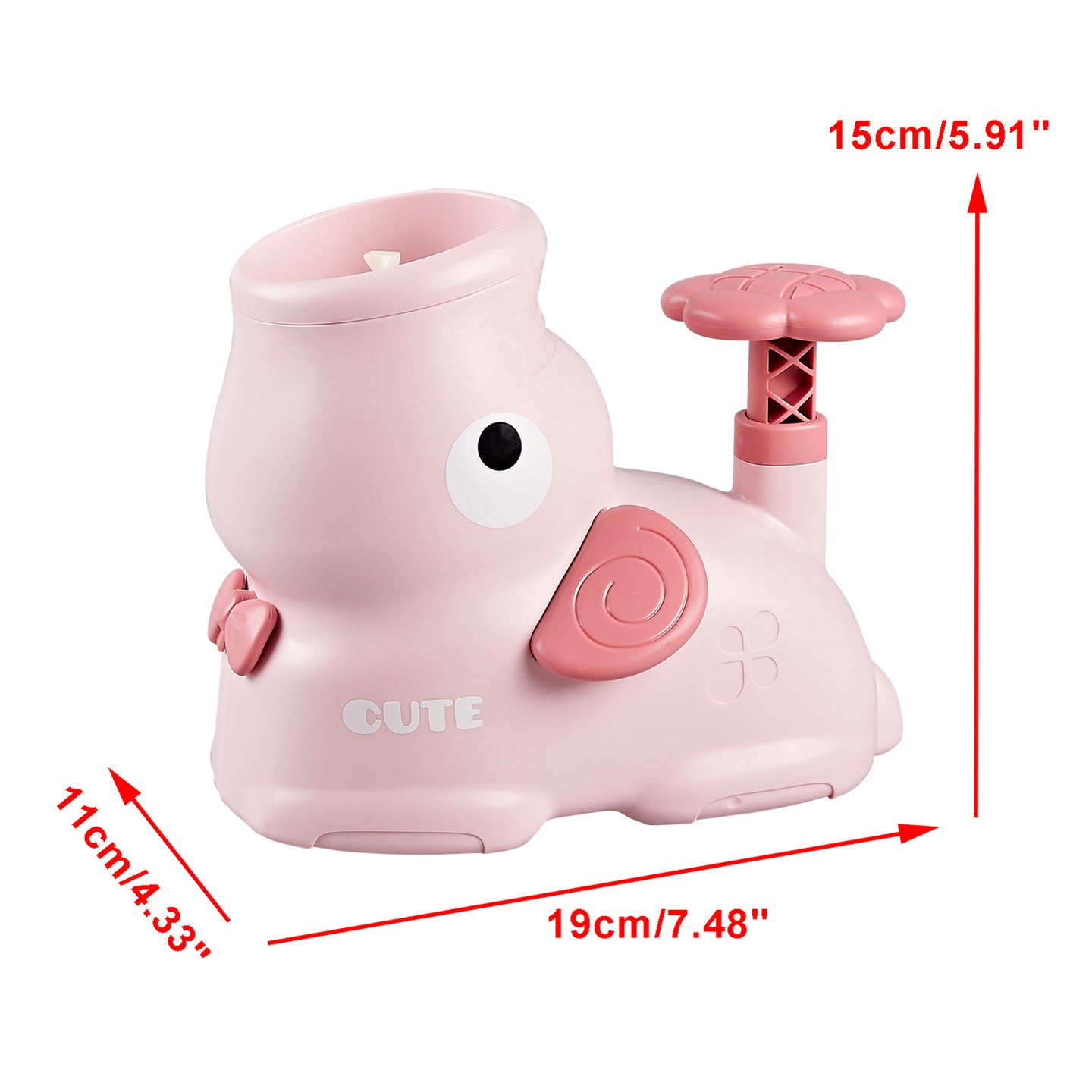 Flying Disc Launcher Step On Saucer Launch Outdoor Toys For Boys And Girls Pink