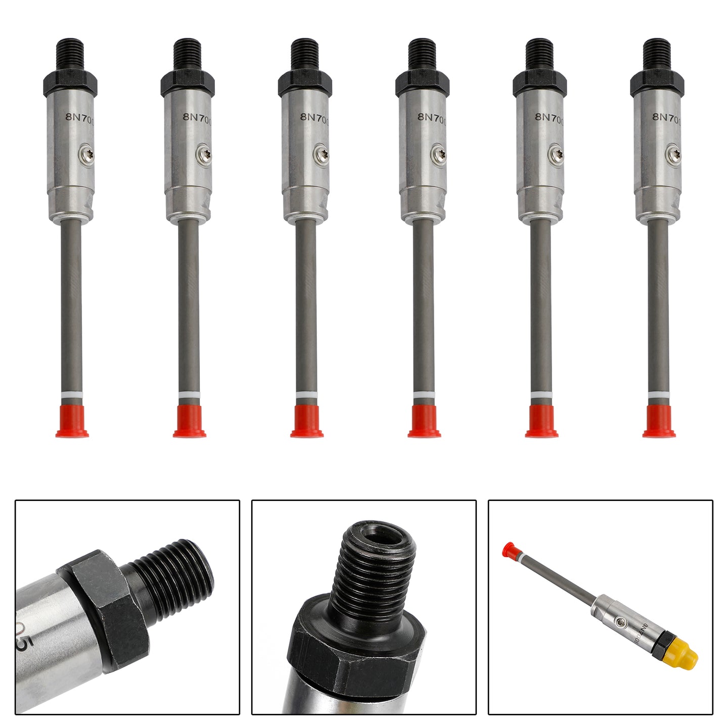 6Pcs 8N-7005 Fuel Injector Pencil Nozzle For Caterpillar CAT 3304 3306B Engine