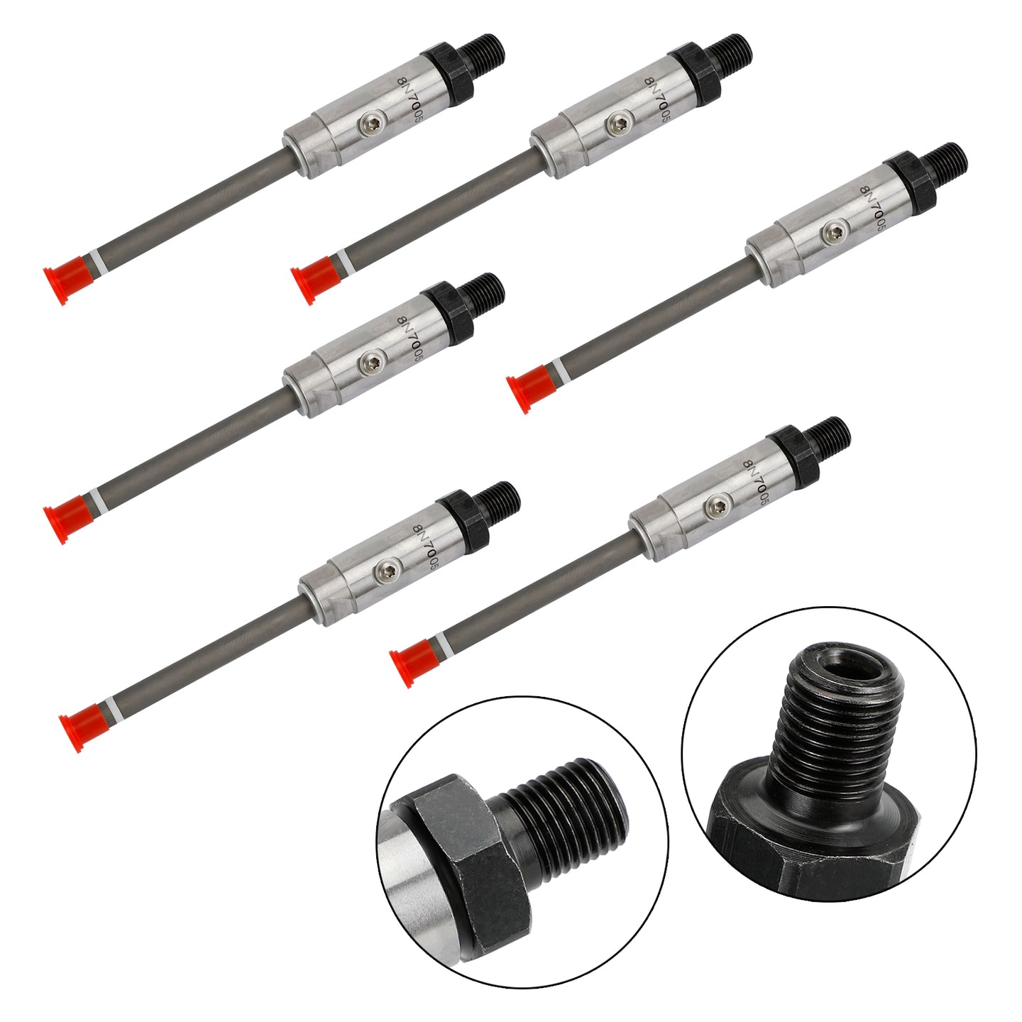 6Pcs 8N-7005 Fuel Injector Pencil Nozzle For Caterpillar CAT 3304 3306B Engine