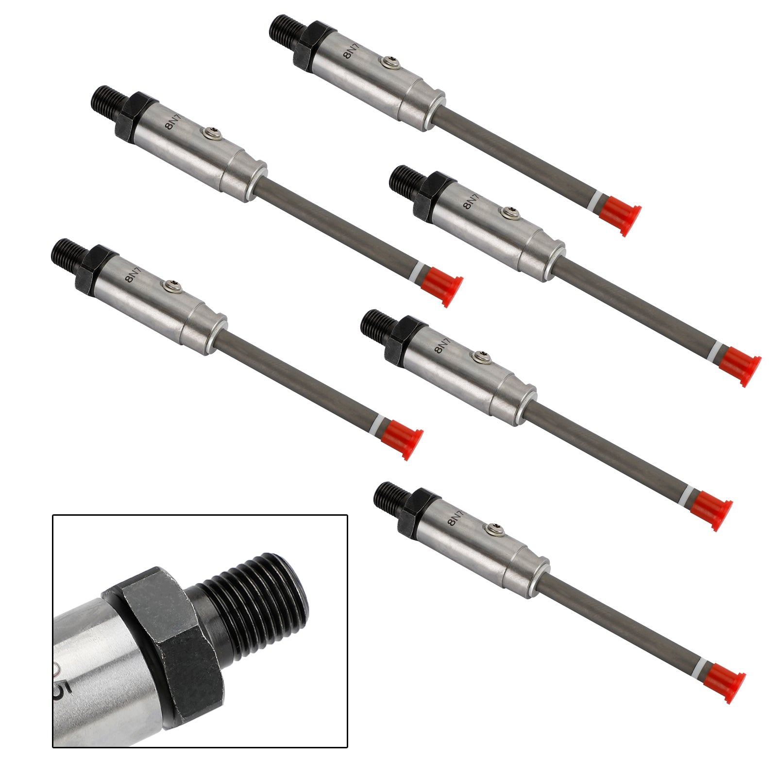 6Pcs 8N-7005 Fuel Injector Pencil Nozzle For Caterpillar CAT 3304 3306B Engine