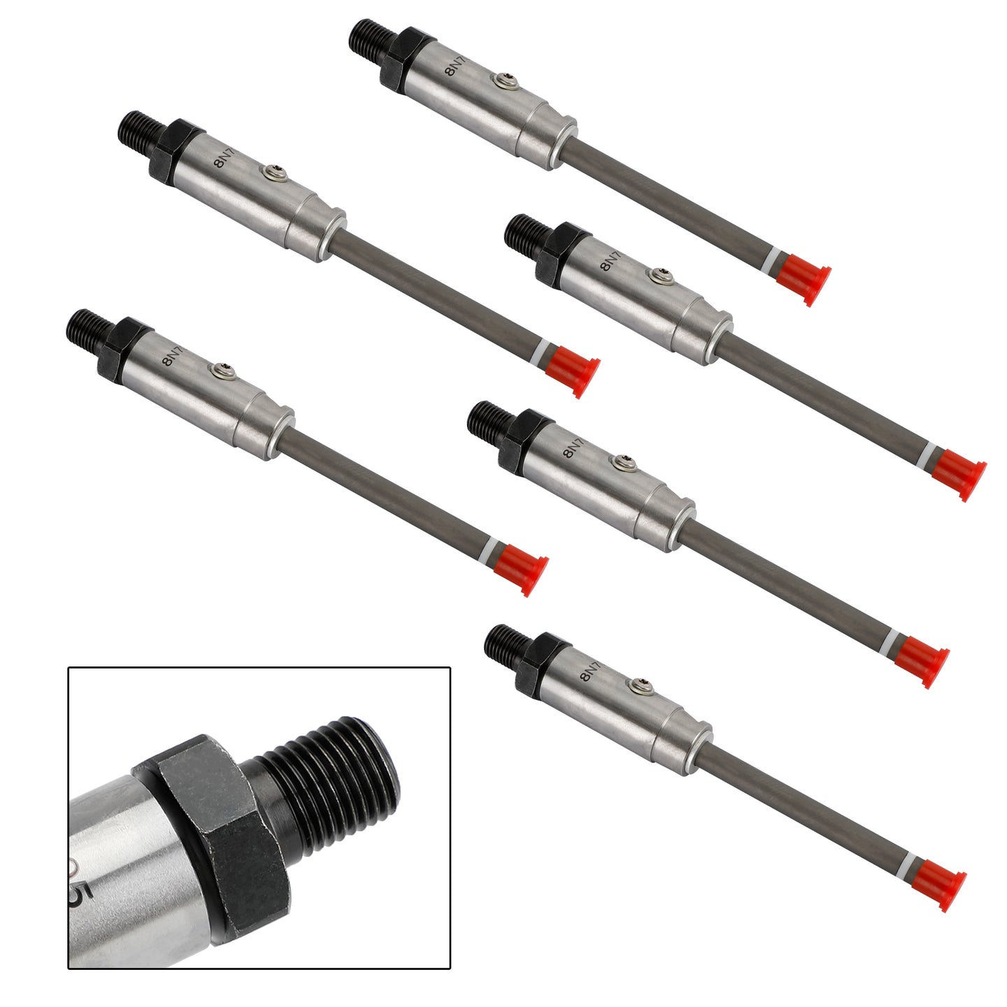 6Pcs 8N-7005 Fuel Injector Pencil Nozzle For Caterpillar CAT 3304 3306B Engine