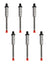 6Pcs 8N-7005 Fuel Injector Pencil Nozzle For Caterpillar CAT 3304 3306B Engine