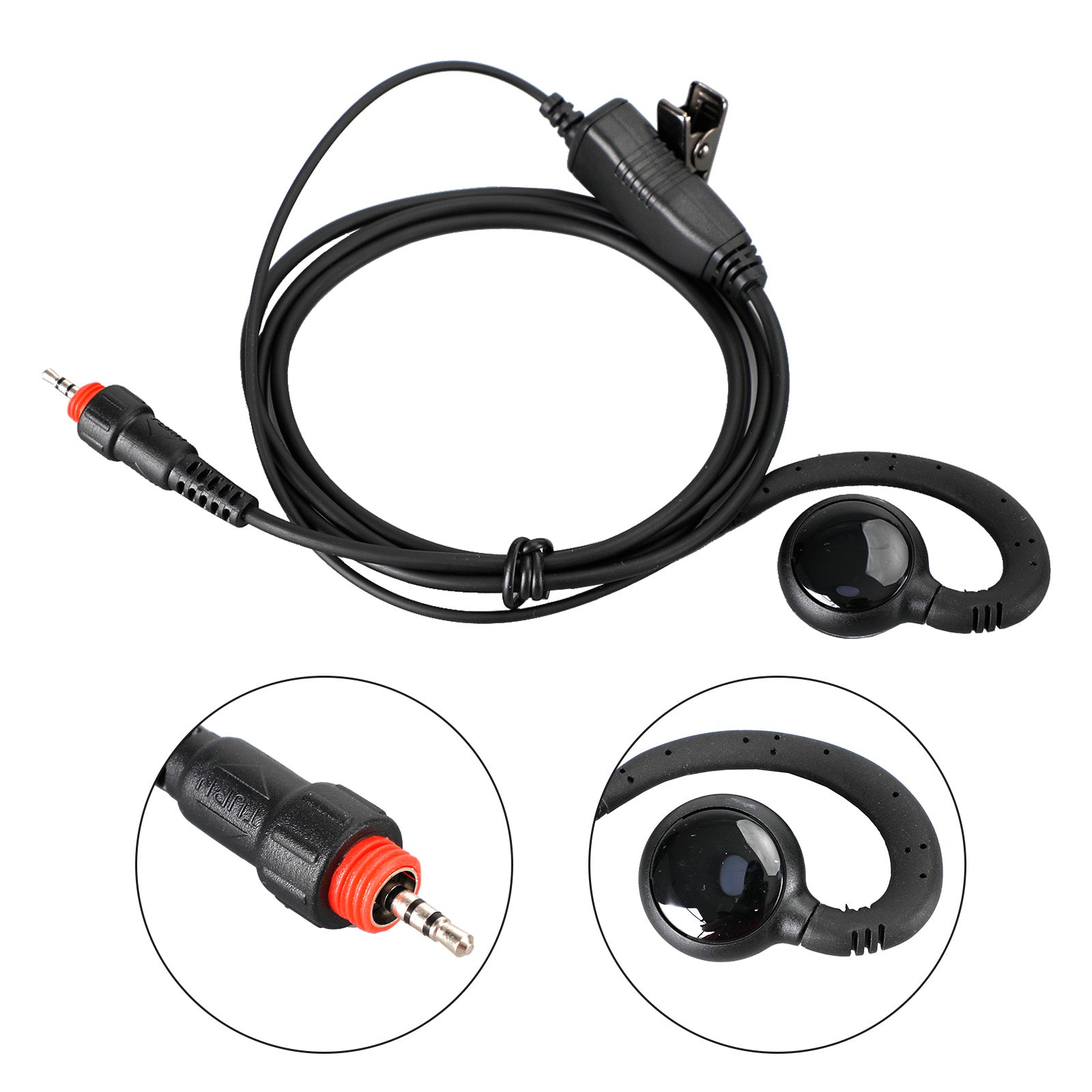 G-Shape Earpiece Headset Oval PTT MIC For CLP108 CLP1010 CLP1040 CLP1060