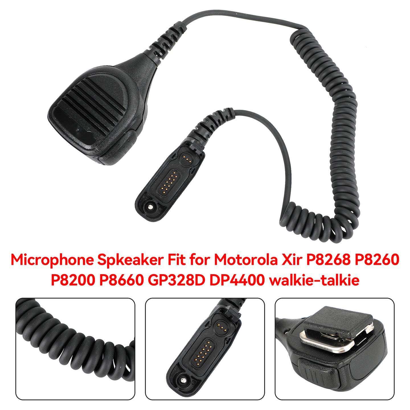Hand Microphone Speaker Fit for Xir P8268 P8260 P8200 P8660 GP328D DP4400 Radio