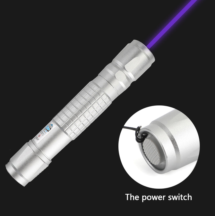 405nm 5mW Rechargeable Blue-Violet Laser Pointer Kit with 18650 Battery & Charger, High Power Pen for Presentations