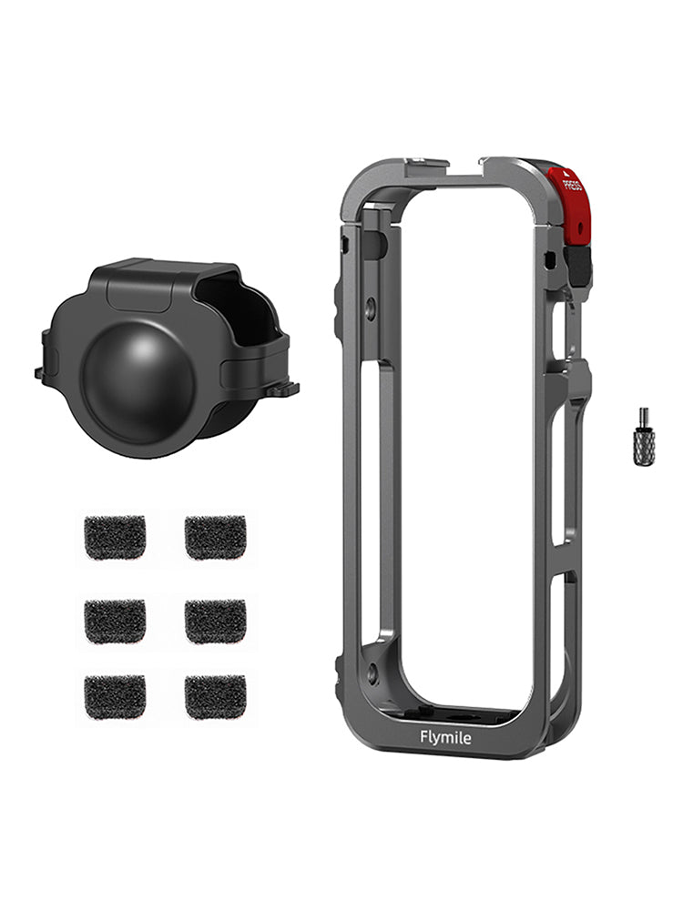 Utility Frame Case Cage for Insta360 X5 Protective Case Quick Release Adapter