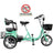 Electric Bike, 400W Folding Trike Ebike, 3 Wheel Electric Bicycle, Up to 34 Miles, 16 Tire Tricycle for Adults, Green