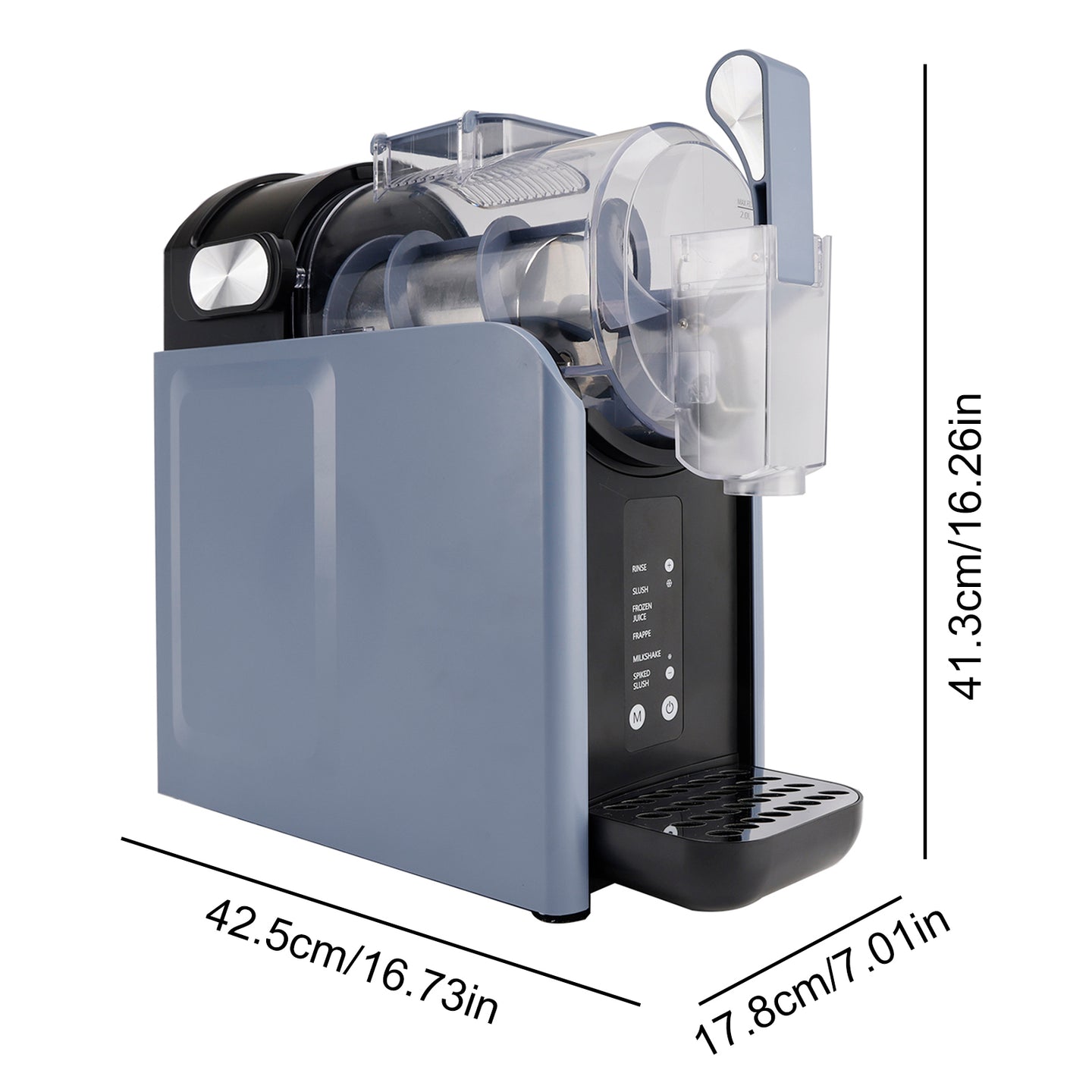 AC120V 2L Slushy Machine No Ice Needed Frozen Drink Maker 5 Preset Programs