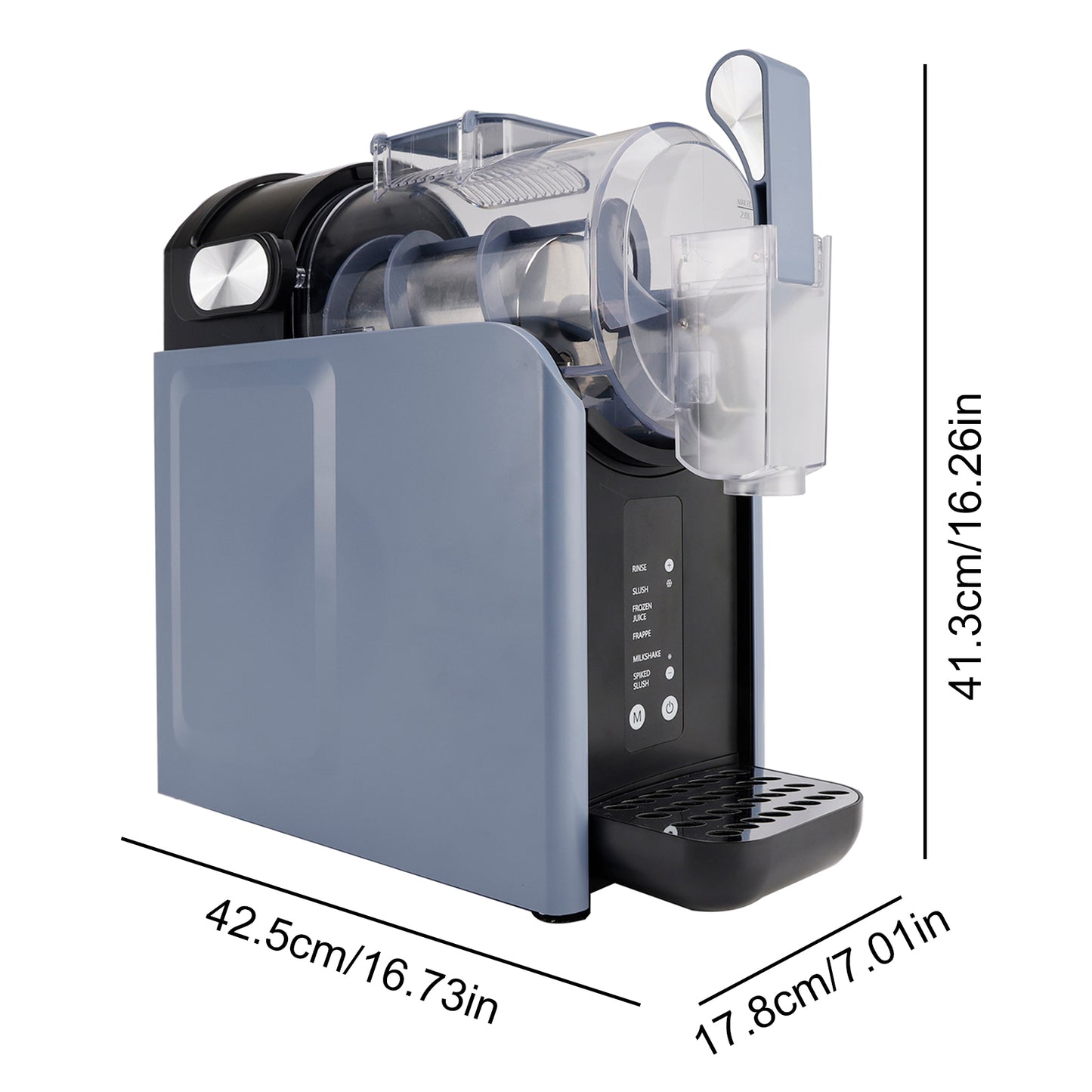 AC120V 2L Slushy Machine No Ice Needed Frozen Drink Maker 5 Preset Programs