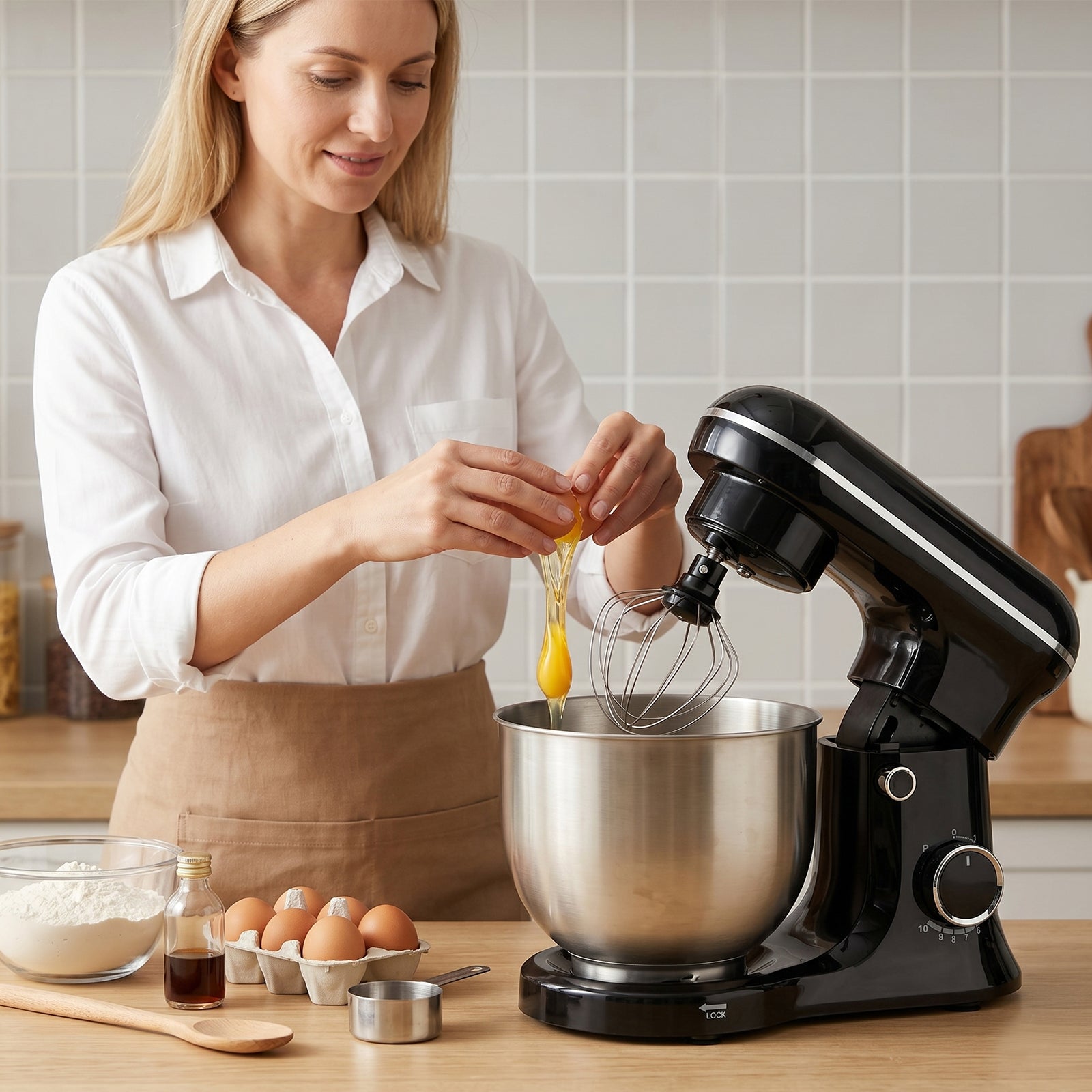 7.4QT Electric Stand Mixer & Dough Maker with Ferment Function (10-Speed)
