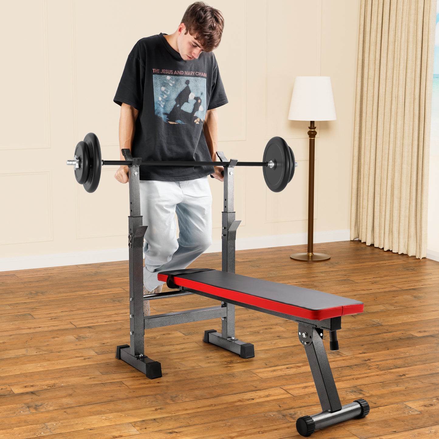 Adjustable Weight Bench, Foldable Home Gym – 440 lb Capacity