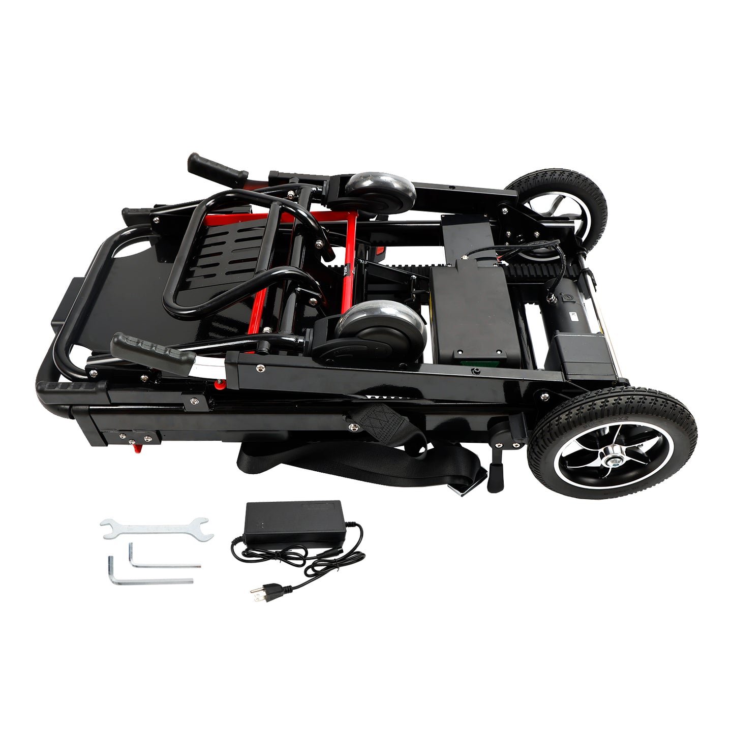 Motorized Stair Climbing Wheelchair with Powered Tracks, Portable Evacuation Stair Lift Chair for Seniors & Disabled, 350 lbs Capacity