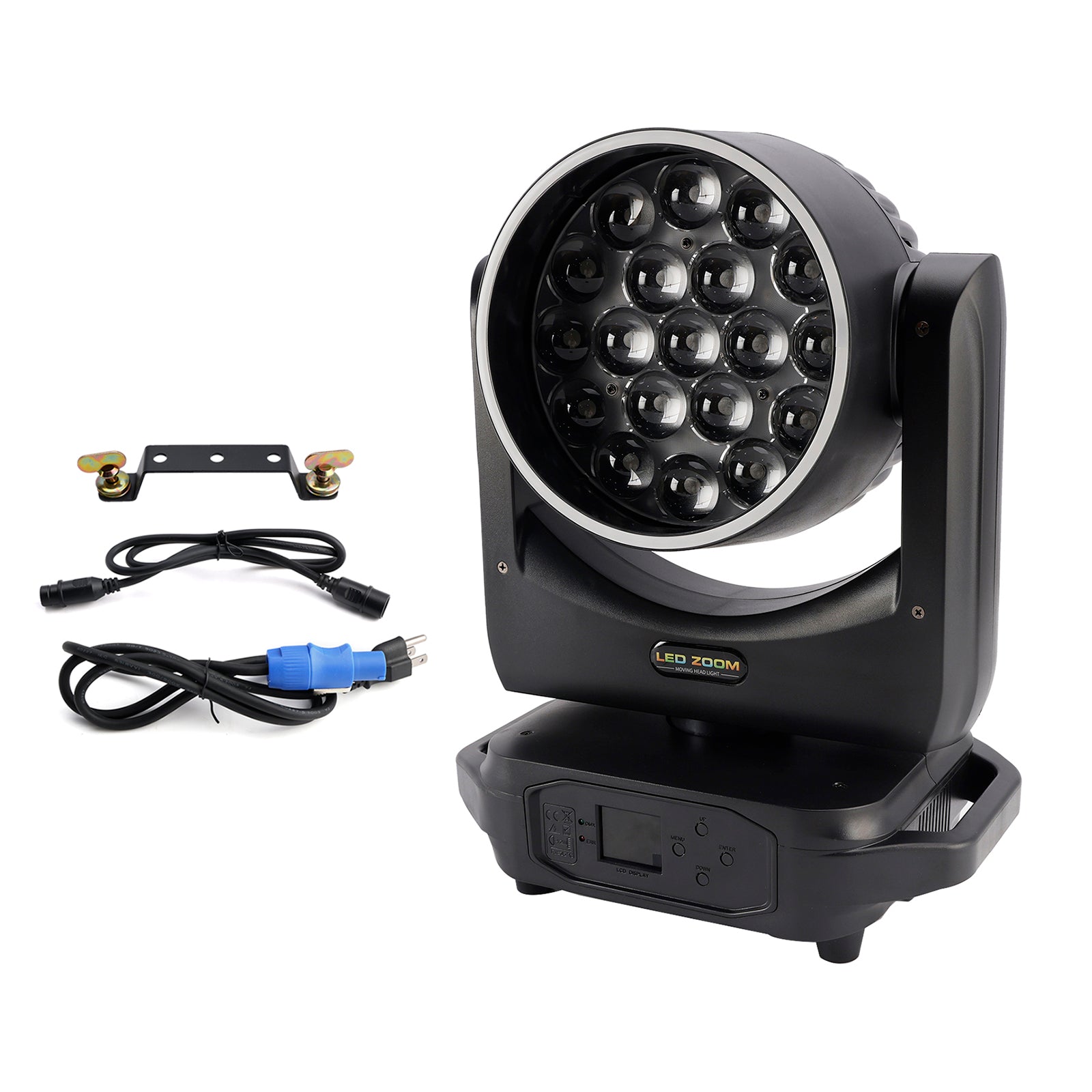 19x20W LED Zoom Moving Head Stage Light – RGBW DMX Beam & Wash Lighting for DJ Disco Party