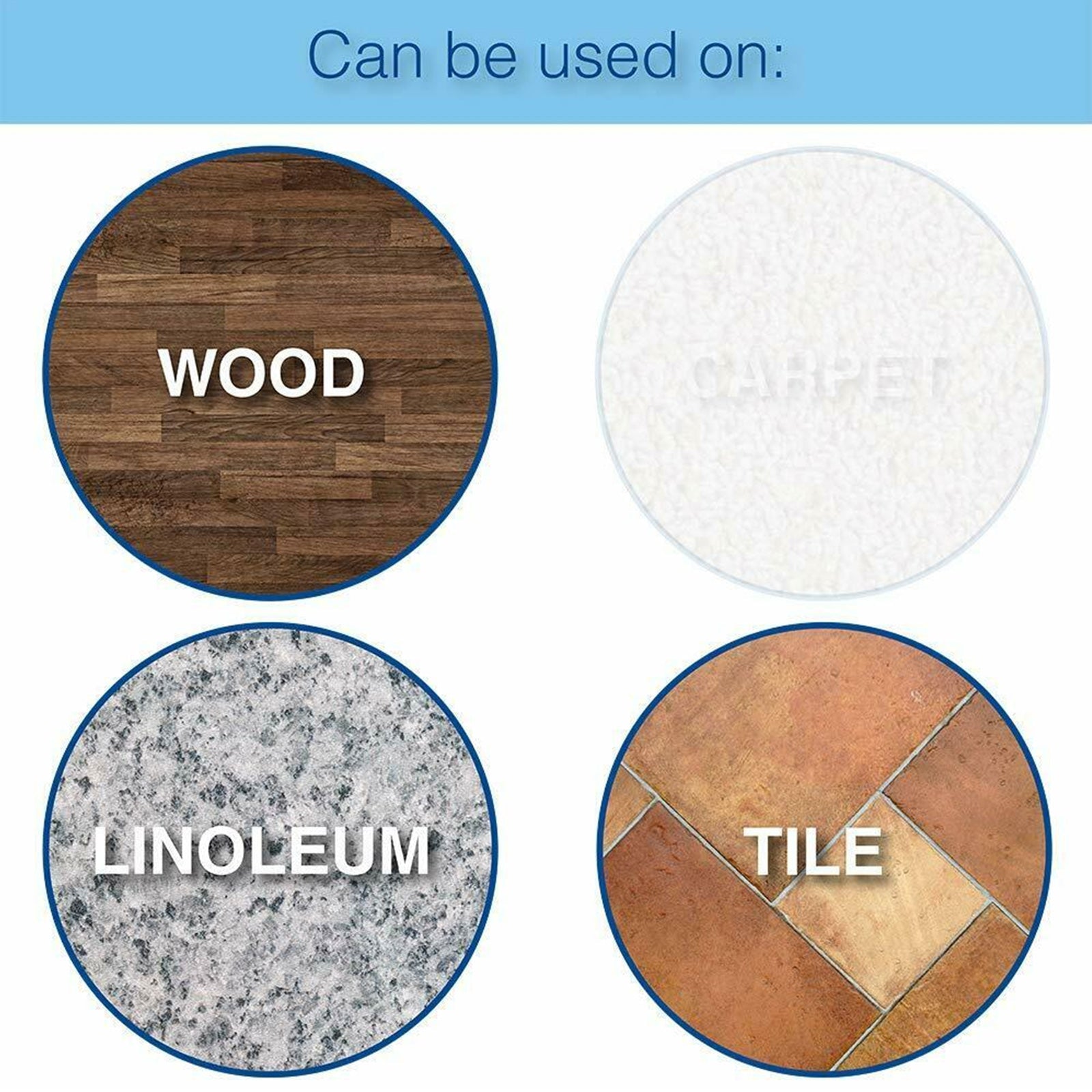 Furniture Table Chair Leg Non-Slip Self-Adhesive Floor Protector EVA Sticky Pads, 15mm / 50pads