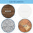 Furniture Table Chair Leg Non-Slip Self-Adhesive Floor Protector EVA Sticky Pads, 15mm / 50pads