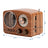 Retro Bluetooth Radio Speaker - Vintage Style Wireless Music Player with FM & Alarm