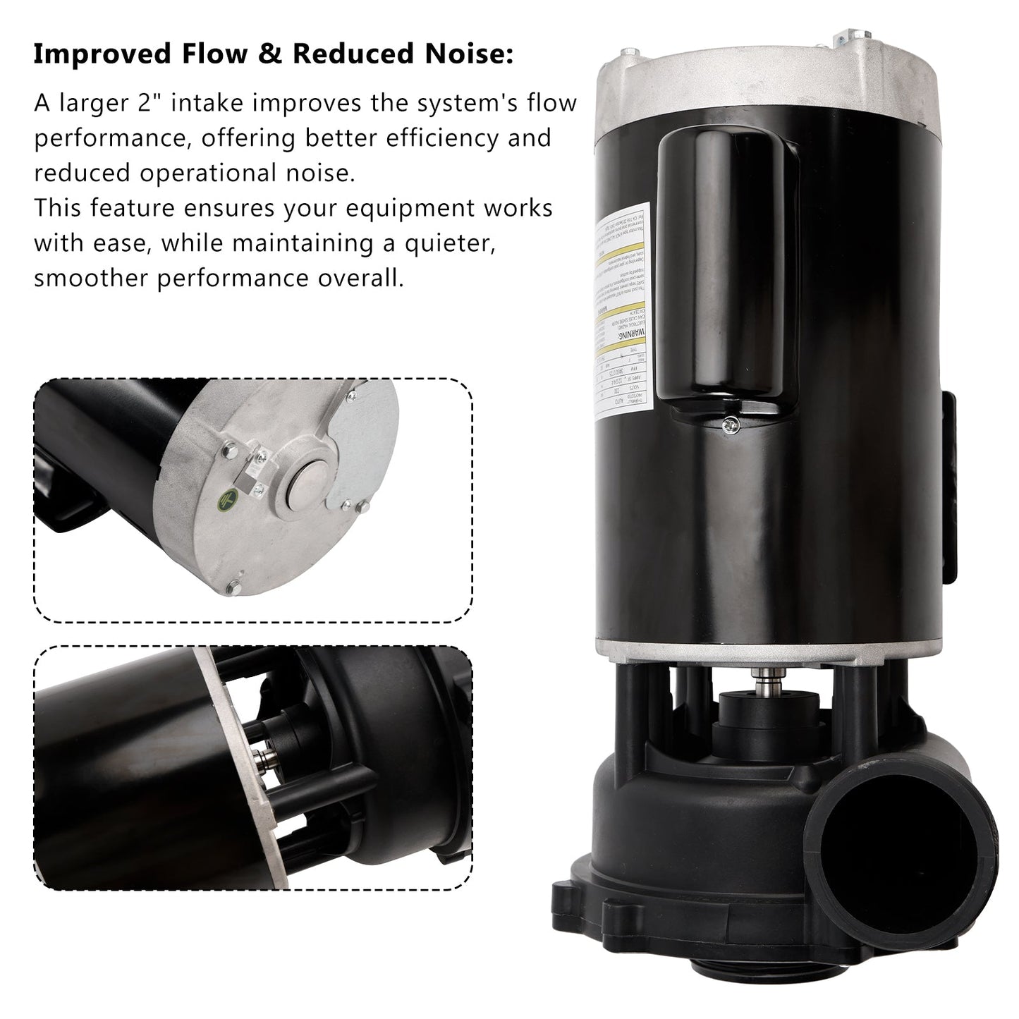 1-4 HP 2-Speed Pool Pump 56 Frame 230V a?? Replacement Motor for Spa & Hot Tubs (3721621-1D)