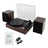Retro 3-Speed Bluetooth Turntable with 2 Matching Stereo Speakers, Vintage Vinyl Record Player System for Home Audio