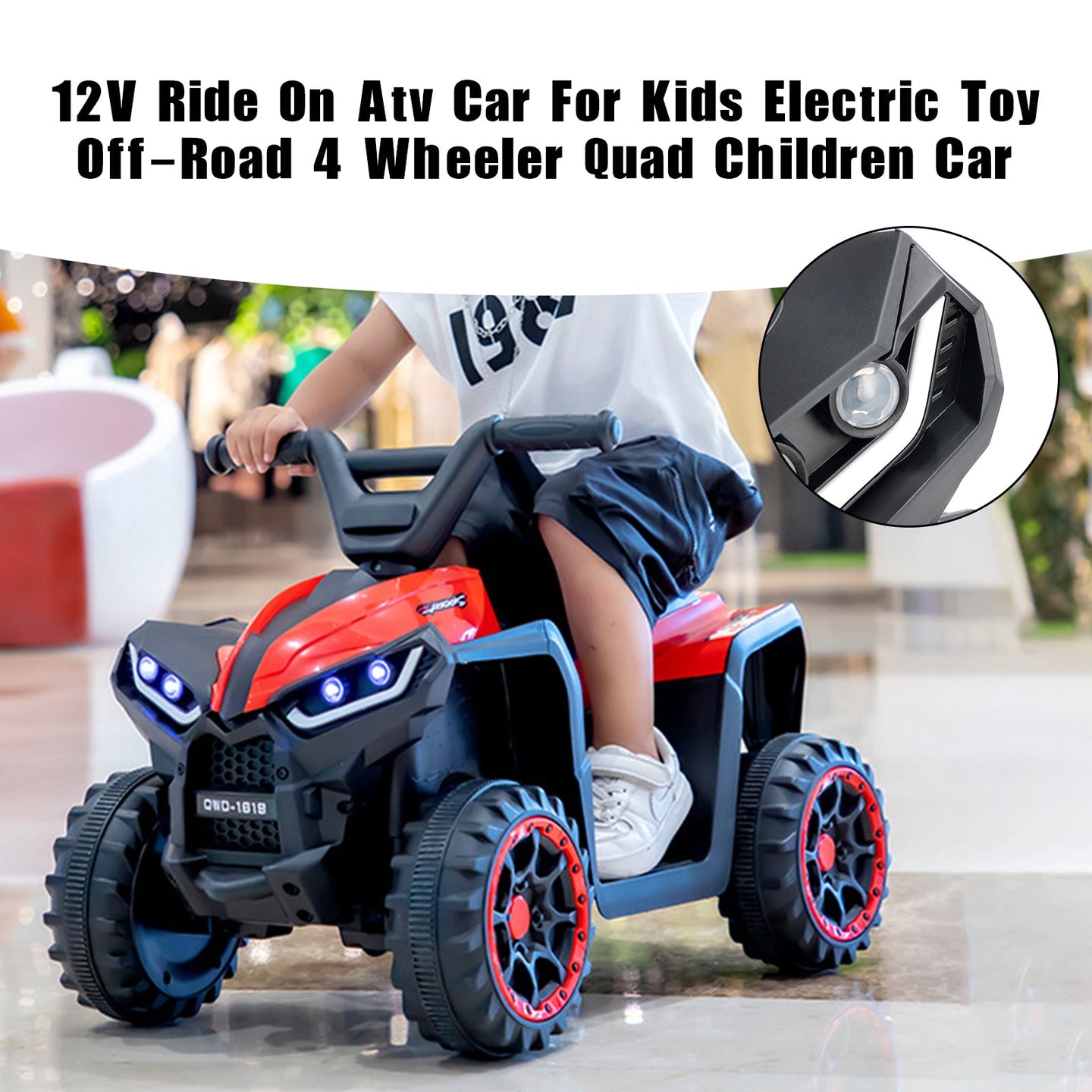 12V Ride-On ATV for Kids | Electric 4-Wheeler Quad (Copy)