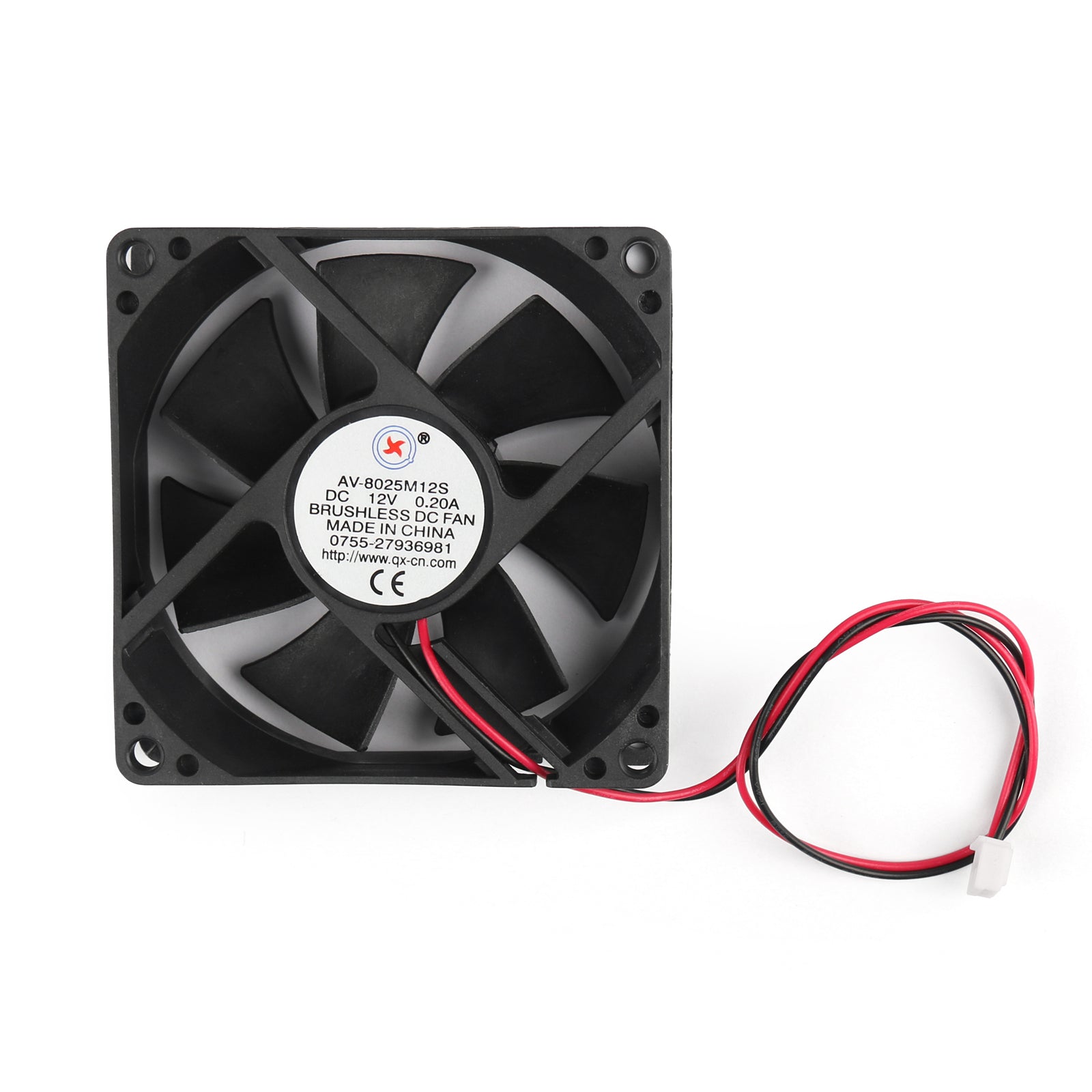 4Pcs DC Brushless Cooling PC Computer Fan 12V 8025s 80x80x25mm 0.2A 2 Pin Wire