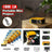 A2000 Mini Projector, 800 Lumens Portable 1080P Supported LCD Video Projector with Speaker, HDMI & USB for Movies