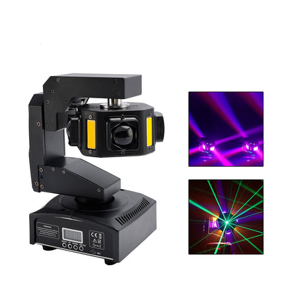6 LED Moving Head Light – 3-Axis Beam DMX Stage Spot for DJ, Disco, Party & Show Lighting