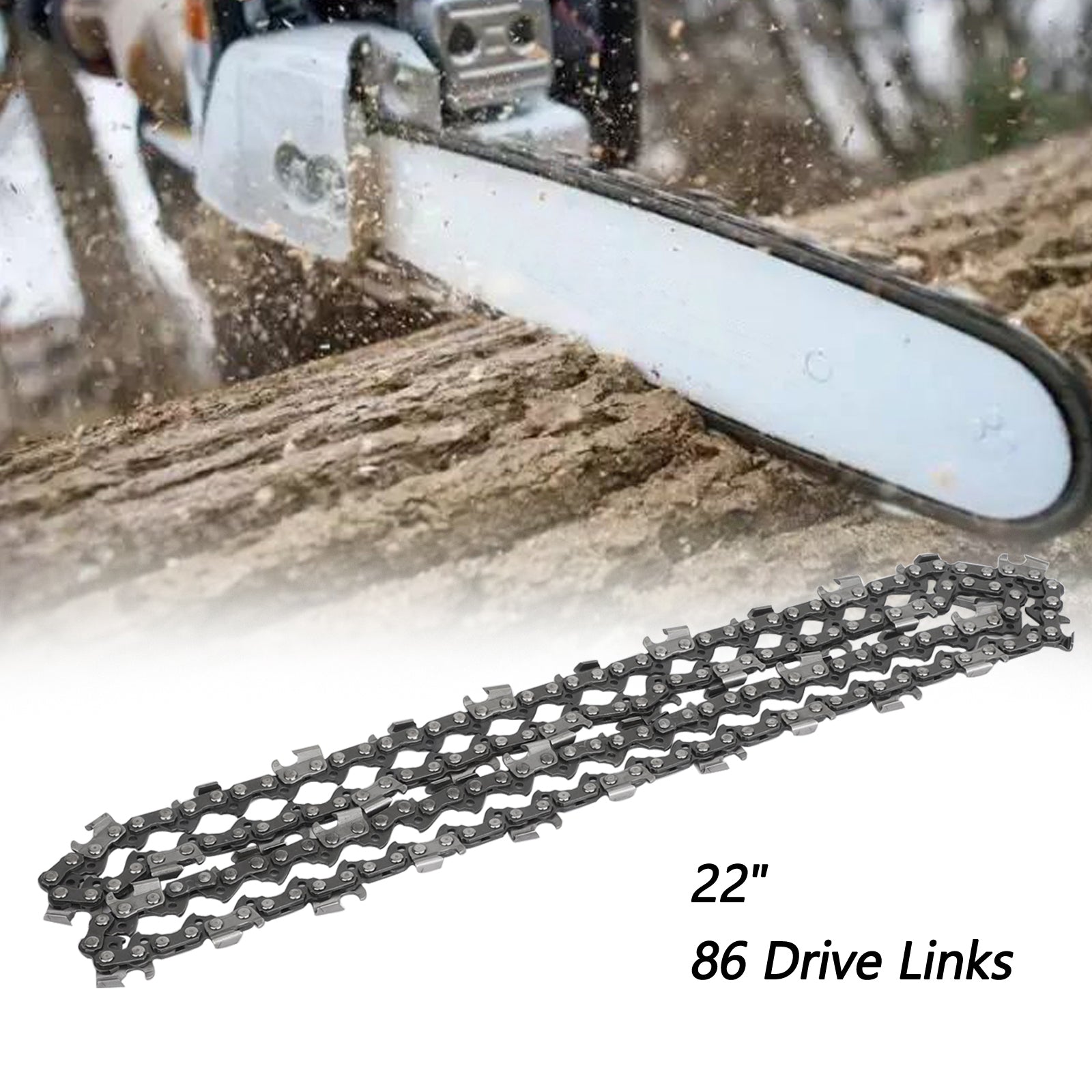 22'' Chainsaw Saw Chain 325 pitch .058 gauge 86DL Drive Links Spare Replacement Generic