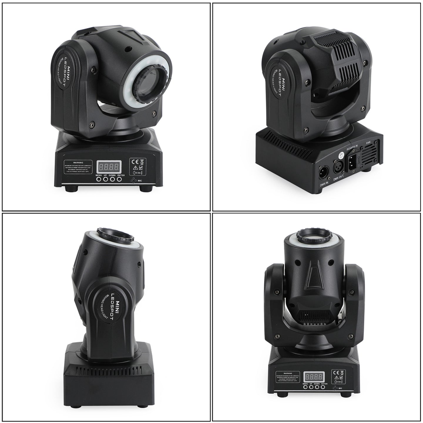 100W LED Moving Head Spot Light with Gobo & Color Wheels (7+7), DMX 10/12CH for DJ Stage Lighting