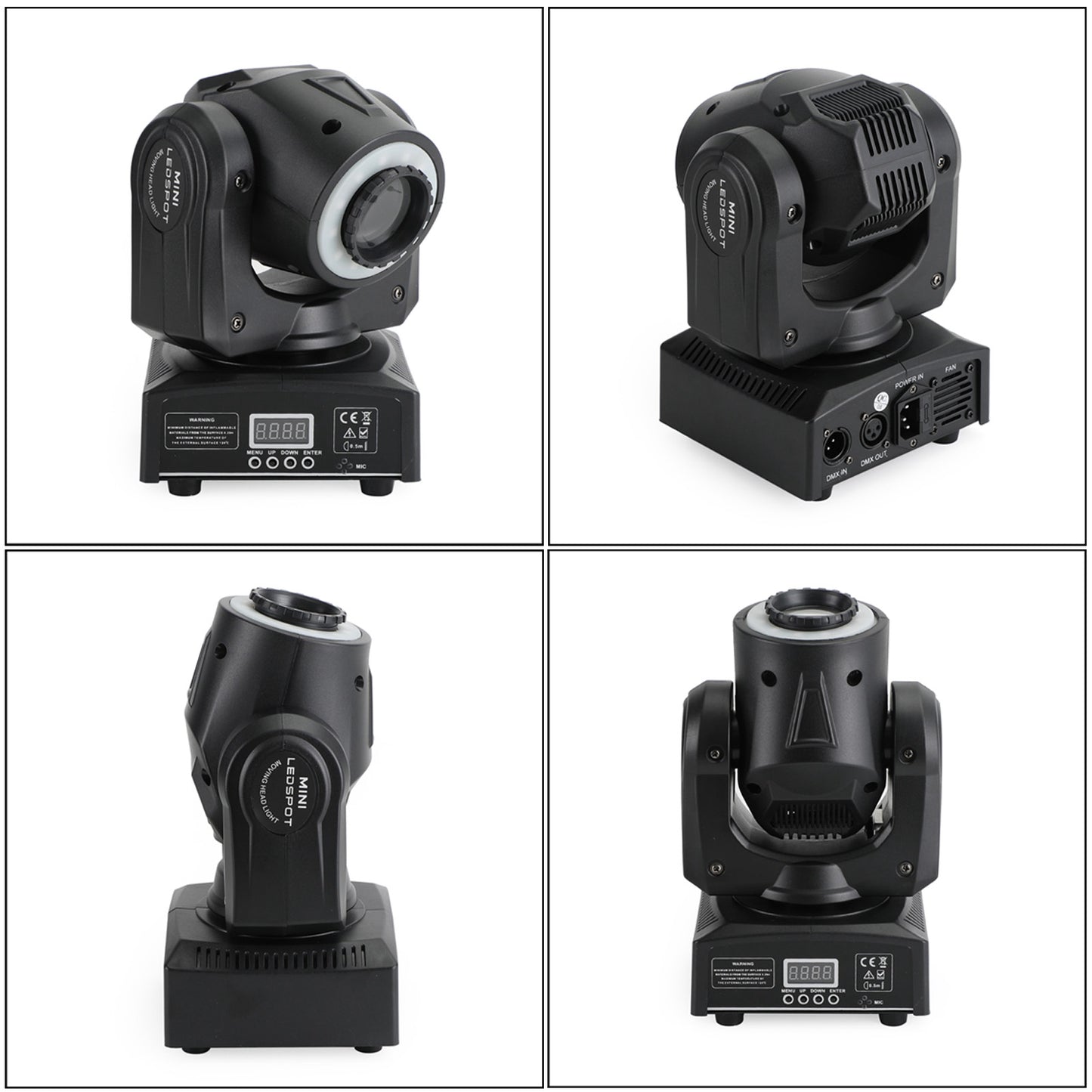 100W LED Moving Head Stage Light – RGBW Beam Spot Gobo DMX512 DJ Disco Party Lighting
