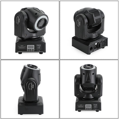 100W LED Moving Head Stage Light – RGBW Beam Spot Gobo DMX512 DJ Disco Party Lighting