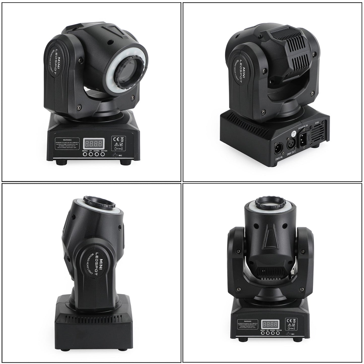 100W LED Moving Head Stage Light – RGBW Beam Spot Gobo DMX512 DJ Disco Party Lighting