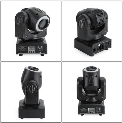 100W LED Moving Head Stage Light – RGBW Beam Spot Gobo DMX512 DJ Disco Party Lighting