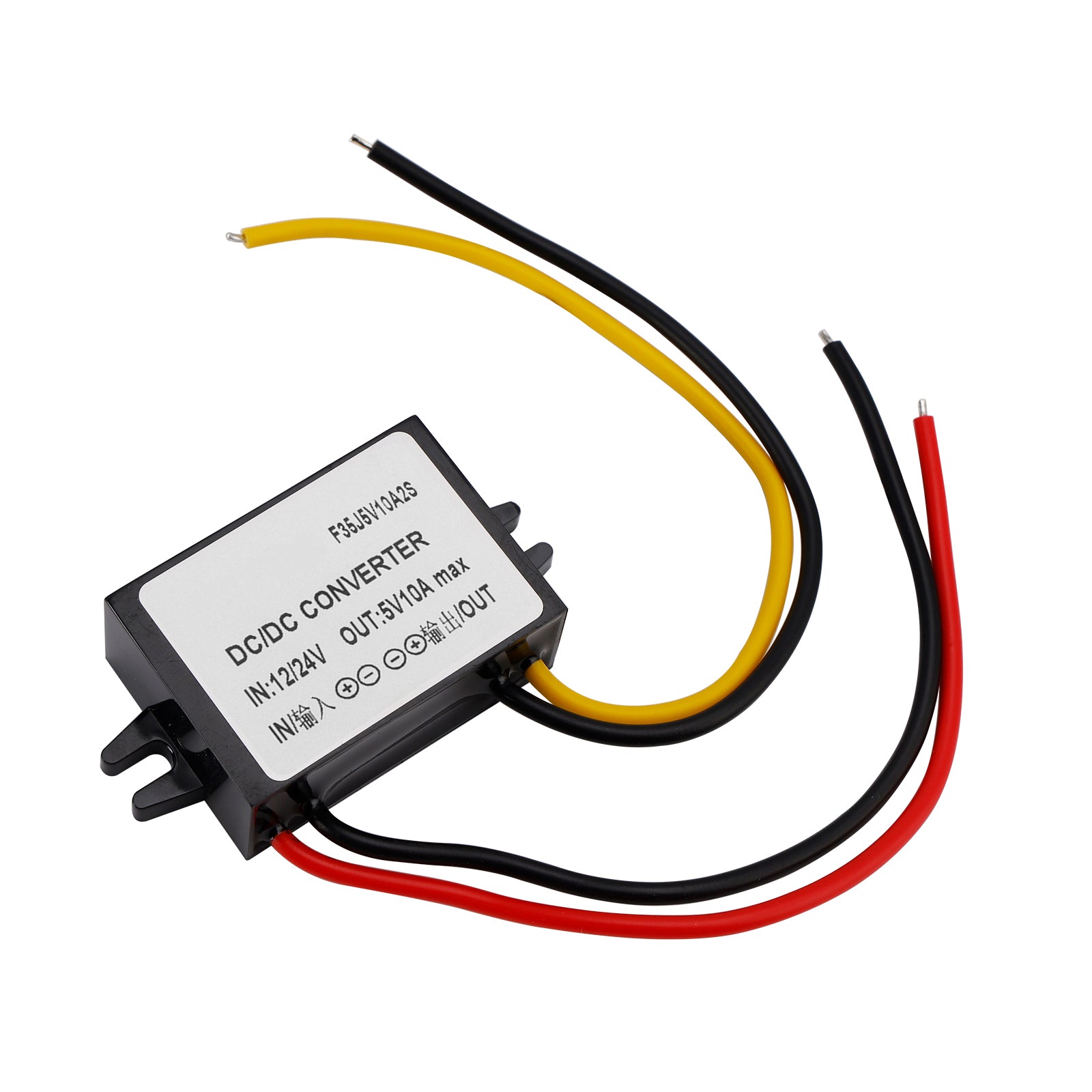 12/24V to 5V 10A Step Down DC/DC 50W Power Converter Regulator WaterProof