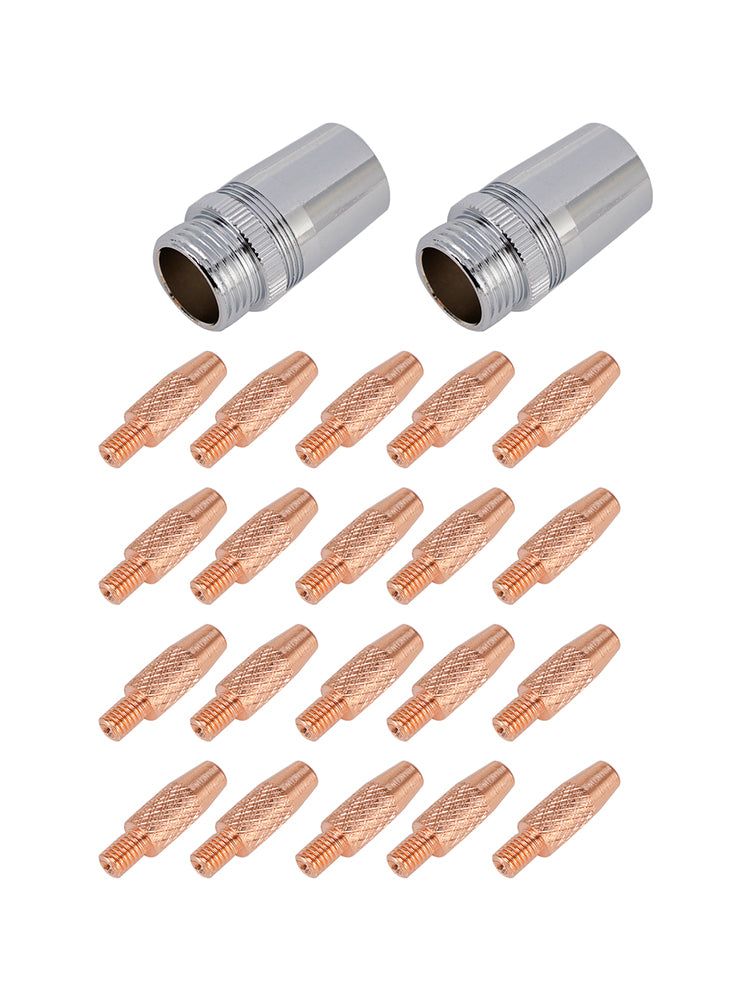 For Miller Spoolmate 100/185/3035 Spool Gun 20 Contact Tips 2 Nozzle 186405