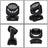 2Pcs 36 x 10W RGBW 4in1 LED Zoom Moving Head 360W Wash Stage Light DMX 15CH