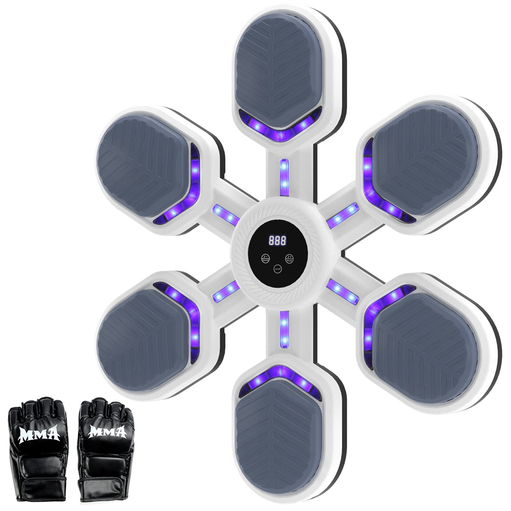 Music Boxing Machine Gym Office 9 Modes & 9 Speeds Boxing Workout Equipment Target for Home Boxing Wall Mount Machine for Adults Teens Smart Bluetooth Punching Trainer with Gloves (Copy)