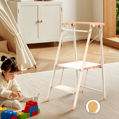 2-Step Folding Step Stool – Kitchen Ladder for Adults & Kids, Portable & Lightweight