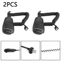 2PCS Handheld Speaker Mic Microphone For YAESU FT817 FT857 FT891 FT991 FT450