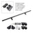 Rolling Library Sliding Ladder Hardware Kit with Brake 3.3FT Round Tube