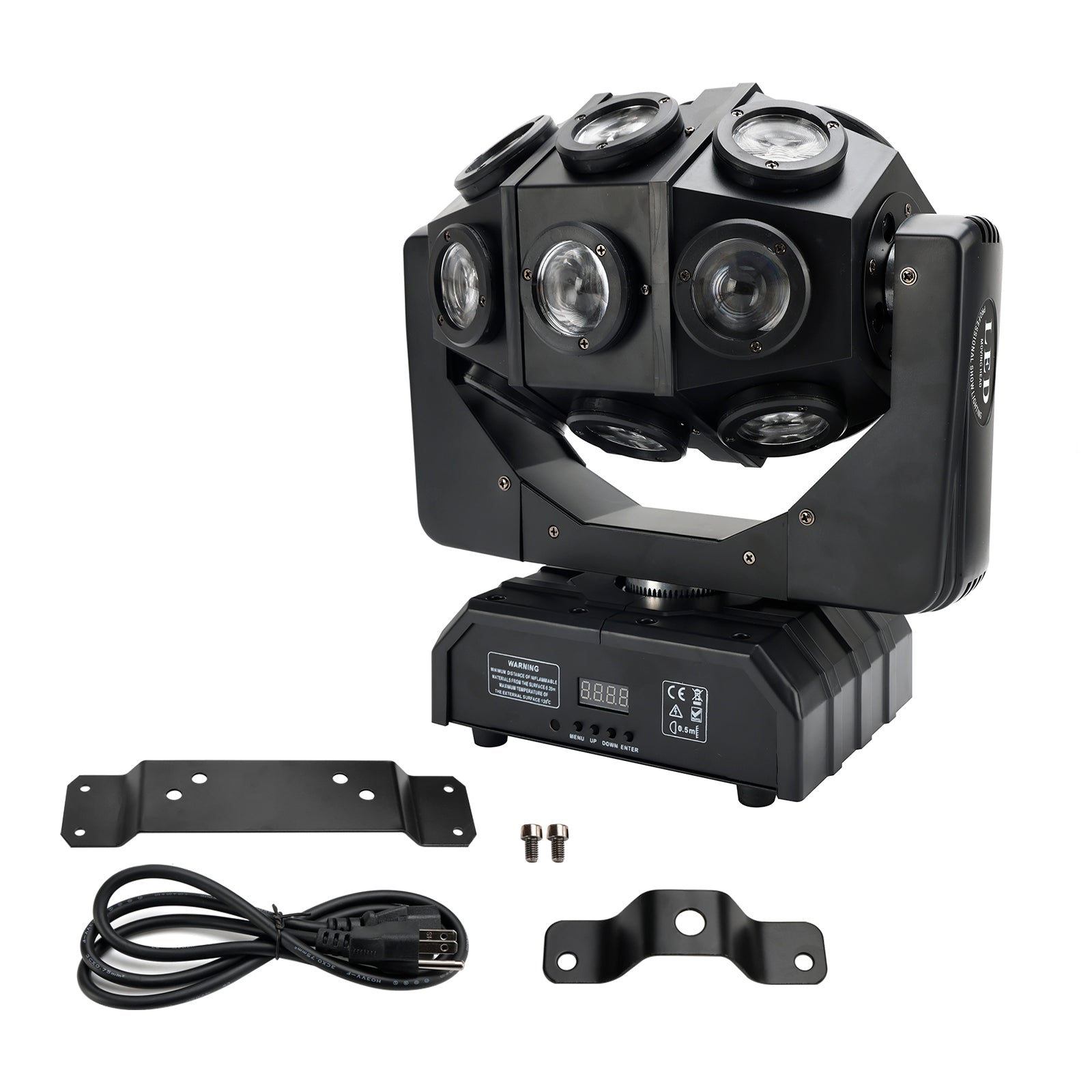 180W RGBW LED Moving Head Stage Light – 18 Beam Rotating DMX DJ Disco Party Effect