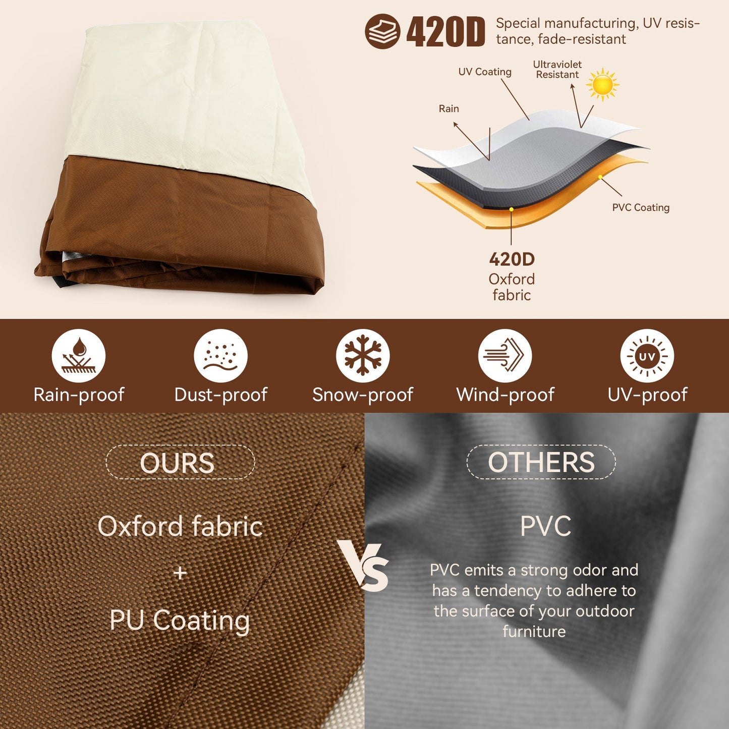 Patio Egg Chair Cover For Hanging Outdoor Double Wicker Egg Swing Covers Waterproof 232X203cm