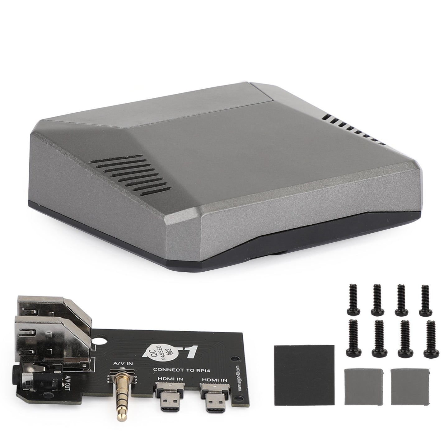 2021 Aluminum Case Shell Multifunction Cover For Raspberry Pi 4 Model B With Fan