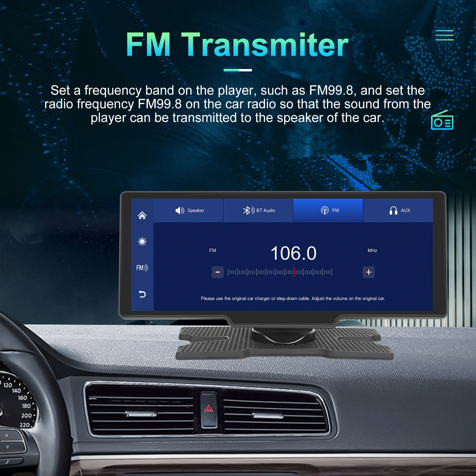 10.26inch HD Car Display CarPlay Car Navigation all-in-one Machine 12 LED Camera
