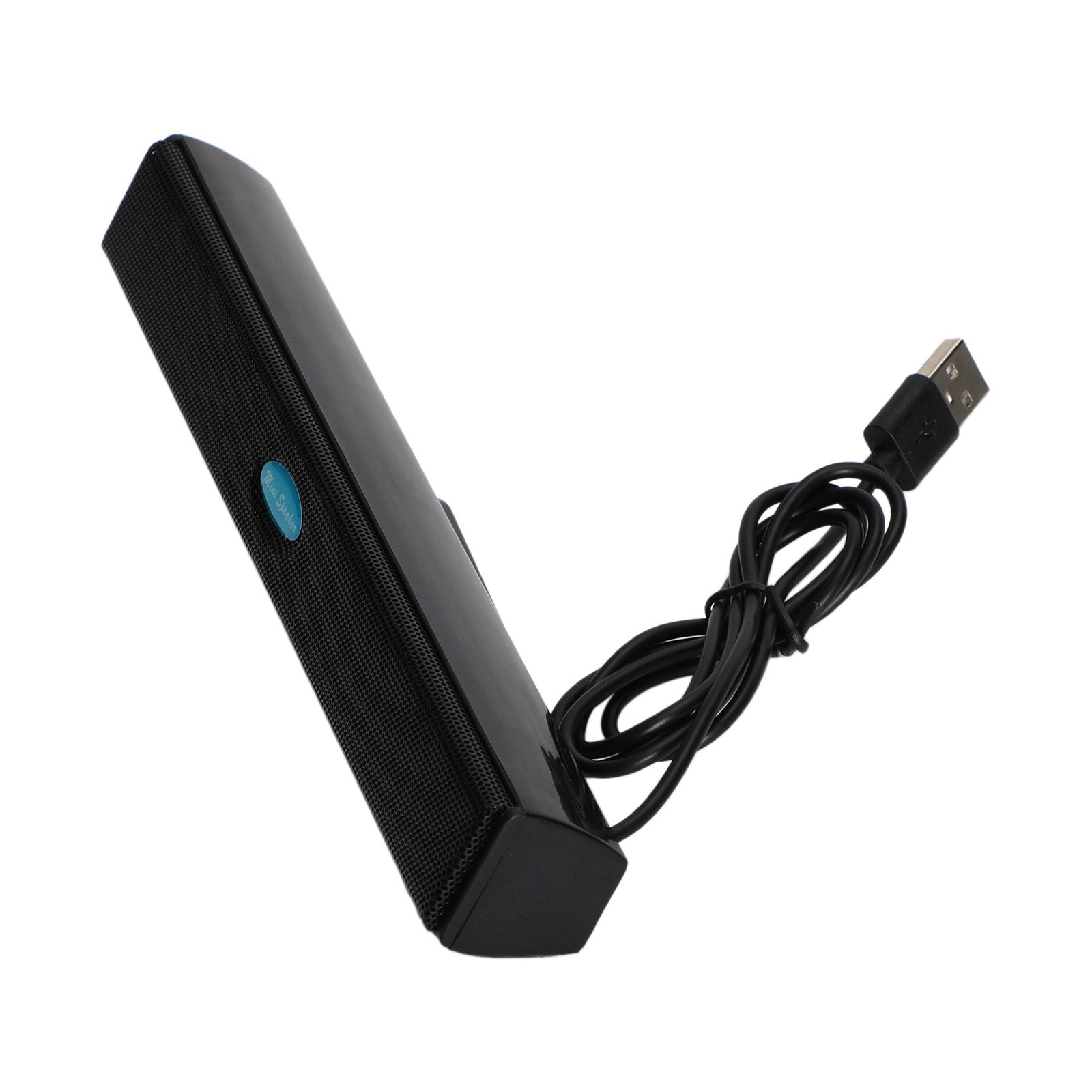 USB Power Computer Speakers Stereo Sound Bar With Clip for Desktop Laptop Black